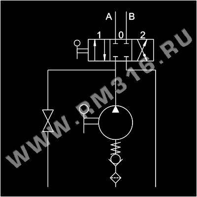 РУЧНОЙ НАСОС ГИДРАВЛИЧЕСКИЙ С ДИВЕРТОРОМ И СПУСКНОЙ РУКОЯТКОЙ PMD (PMI).gif